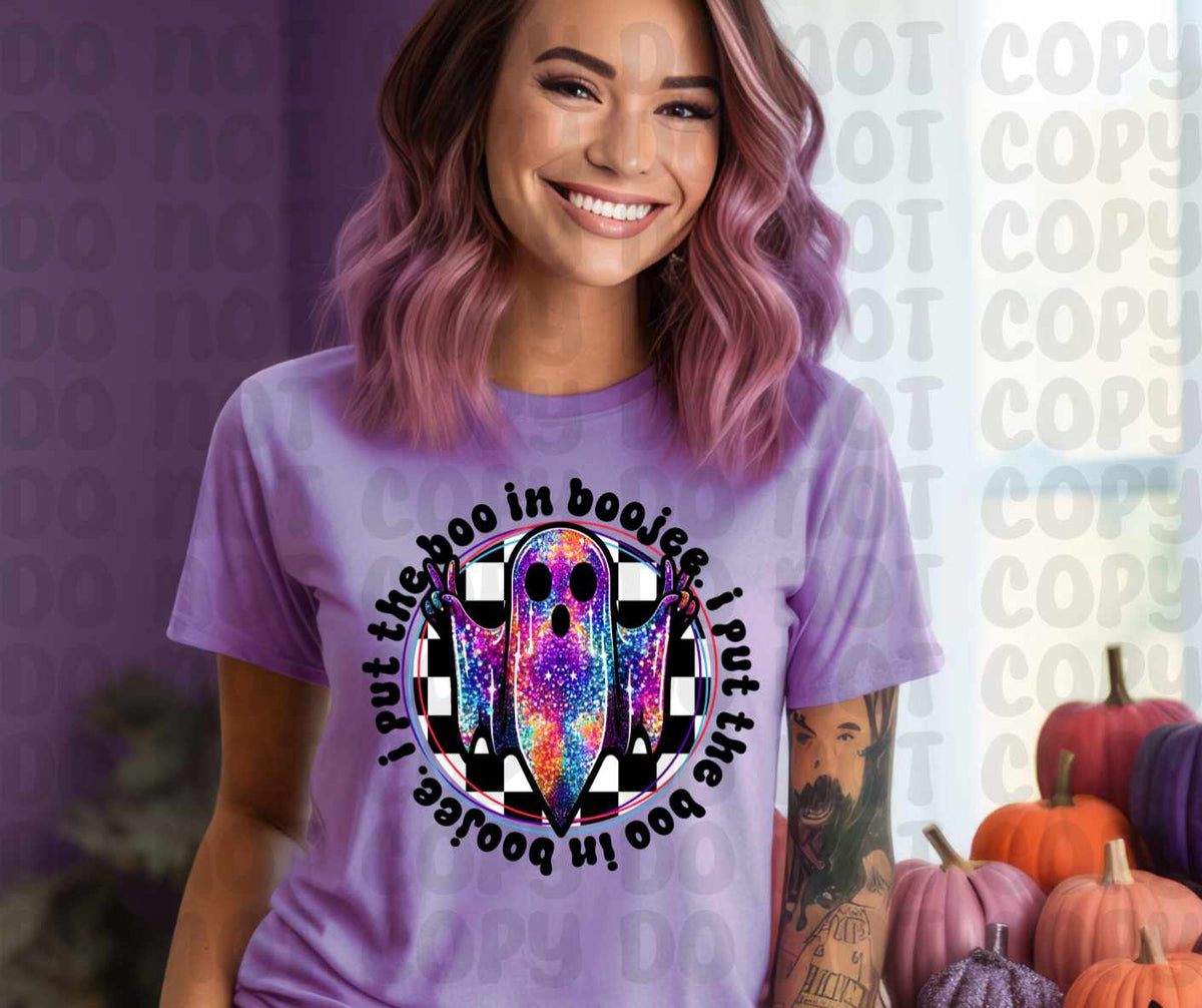 I put the boo in boogie holographic ghost DTF transfer