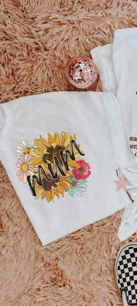 Mum sunflowers (LYTTLE) 43818 DTF TRANSFER