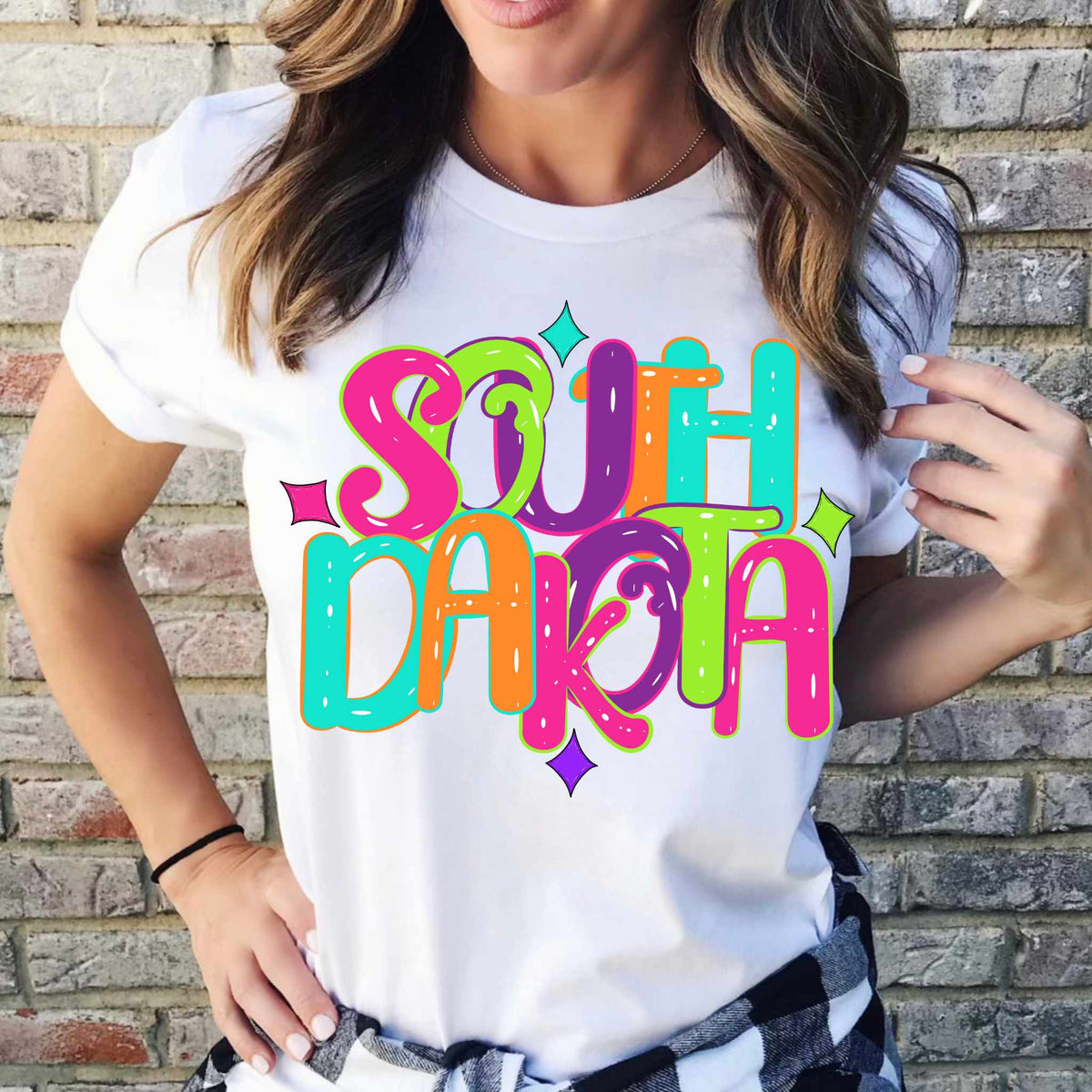 South Dakota neon states 44911 DTF transfer