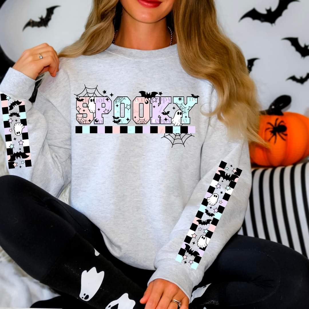 Spooky pastel FRONT ONLY (CSC) 43942 DTF TRANSFER