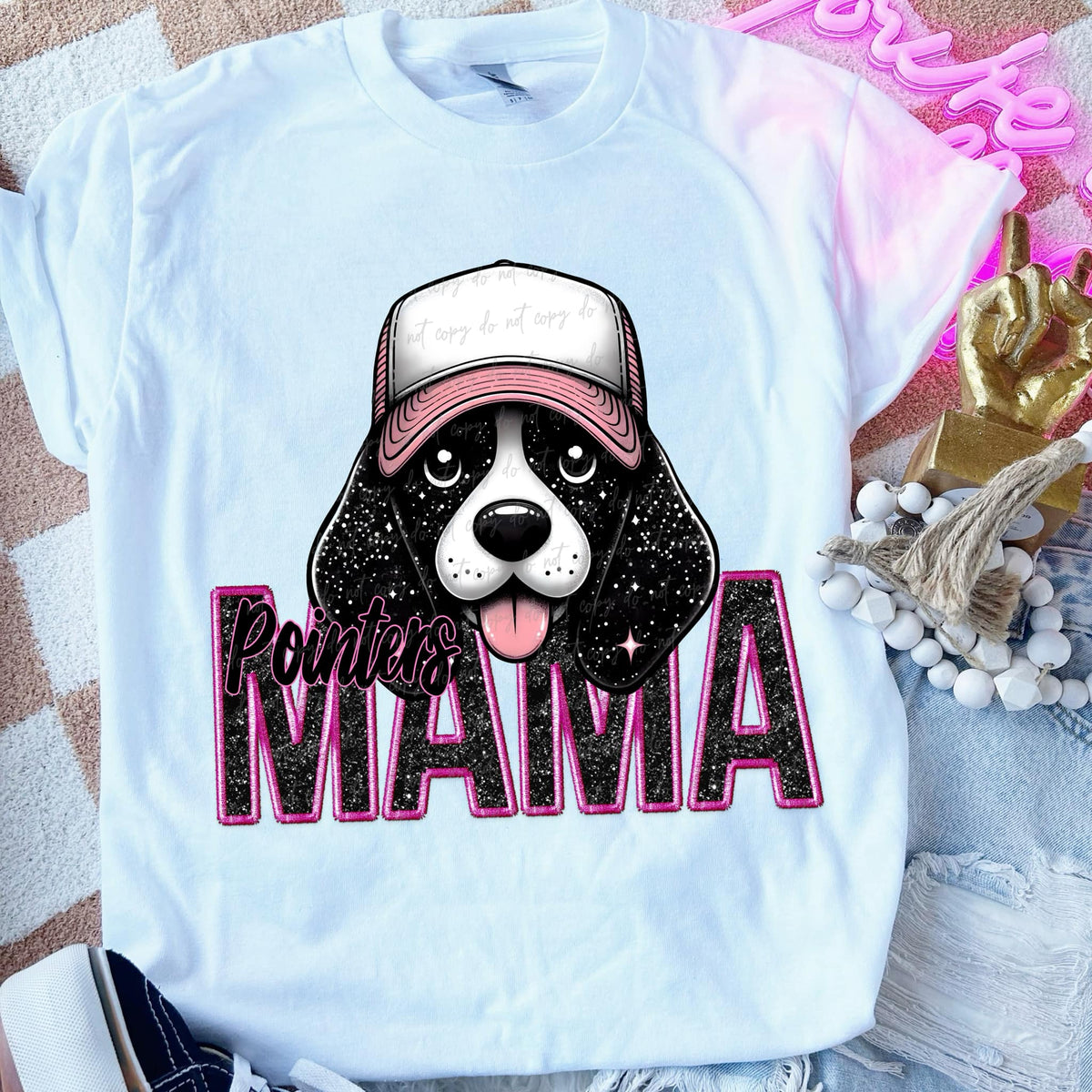 Pointers  mama PINK DTF transfers