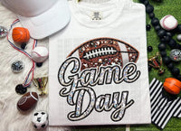 Game day football with rhinestones (CRAFTI) 50323 DTF transfer