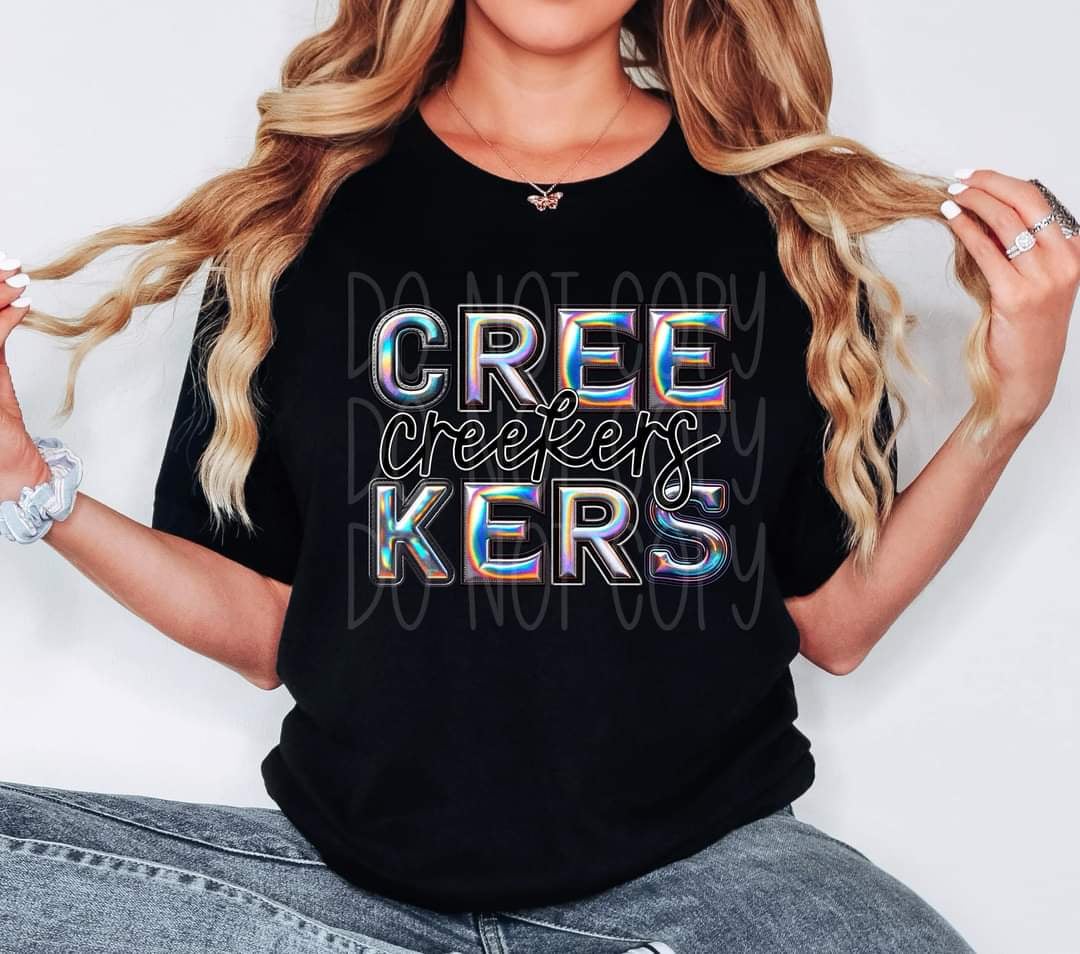 Creekers holographic 44116 DTF TRANSFER