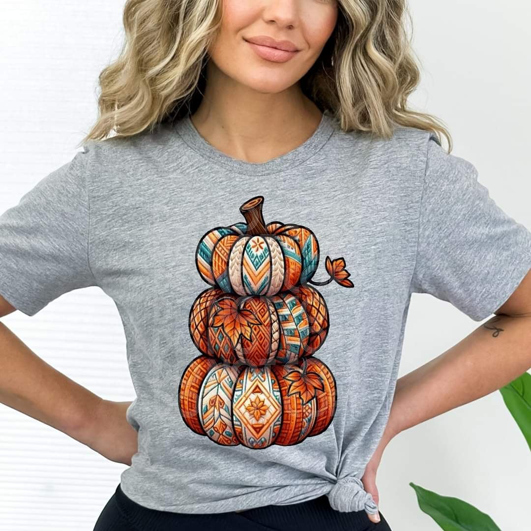 Boho stacked pumpkins (SSD) 44792 DTF transfer