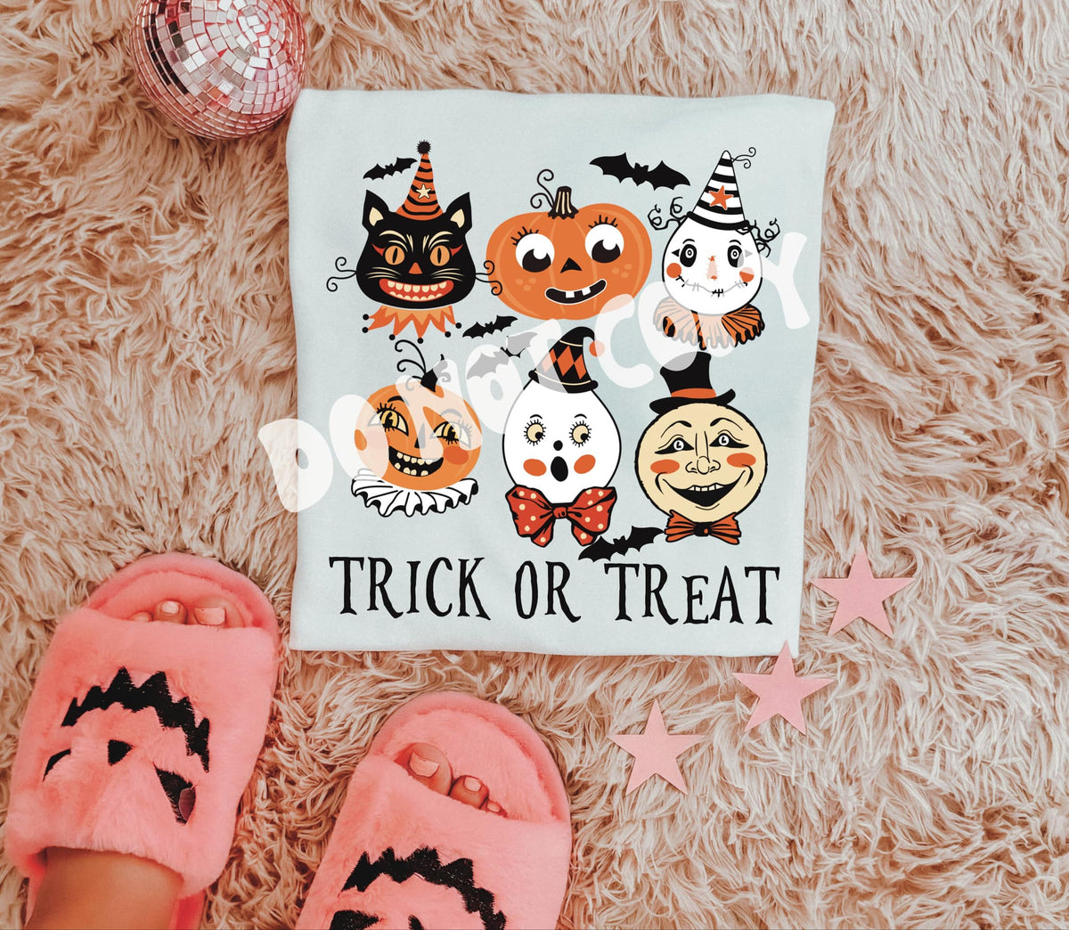 Trick or treat collage RTD DTF transfer