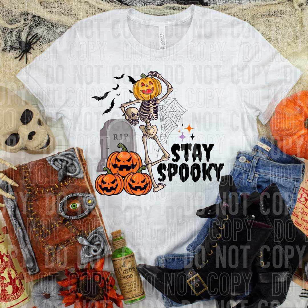 Stay spooky skellie and gravestone (SBB) 44173 DTF transfer