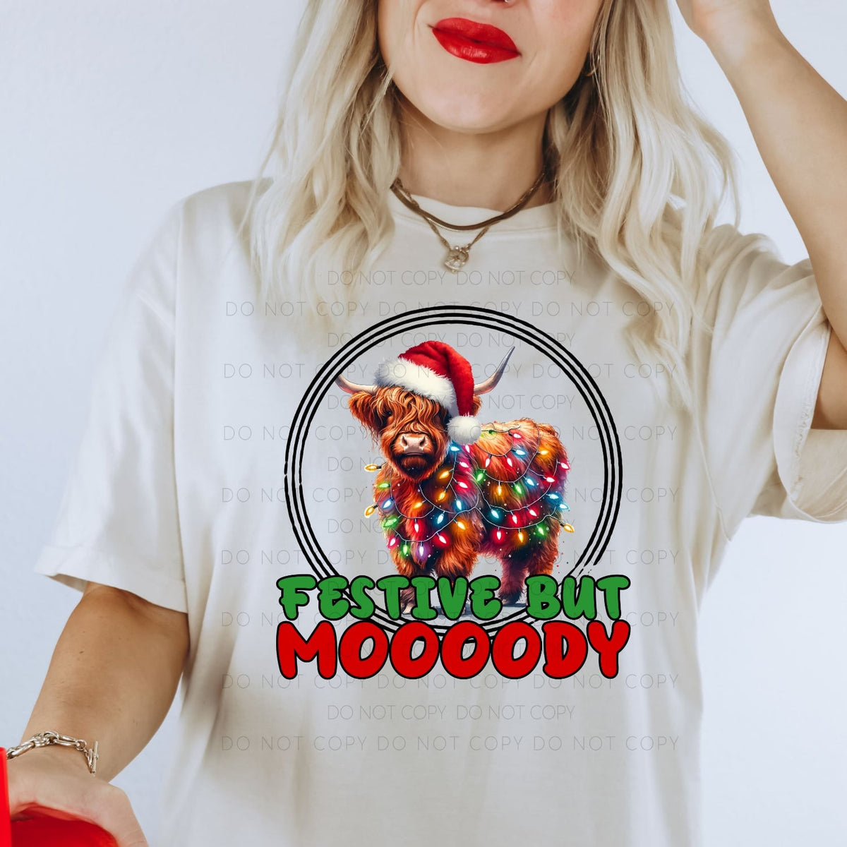 Festive but moooody (canvista) 43715 DTF transfer