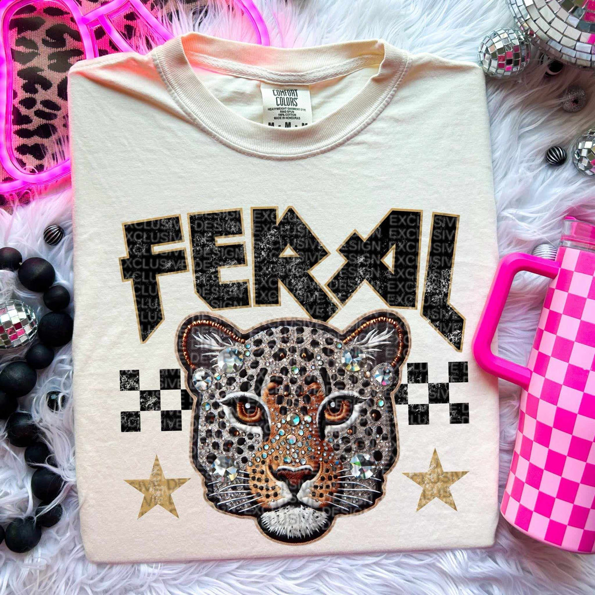 Feral leopard (HW) 50321 DTF transfer