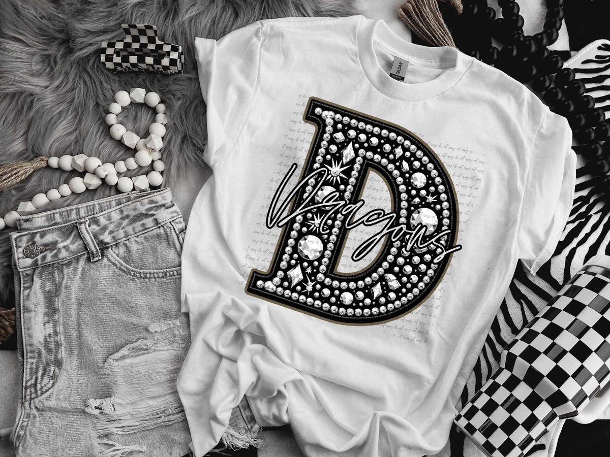 D dragons rhinestone (CITY) 41456 DTF TRANSFER