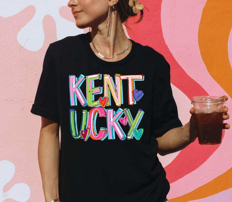 Kentucky cherry font 41715 DTF transfer