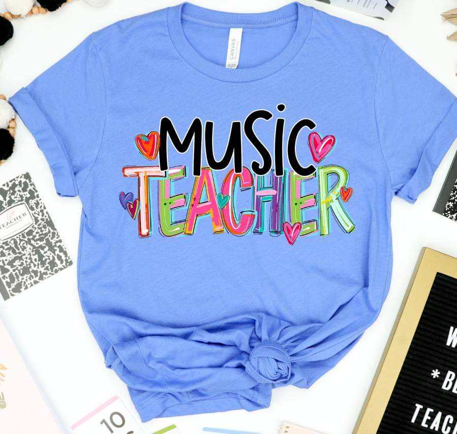 Music teacher cherry words (S&G) 41223 DTF TRANSFER