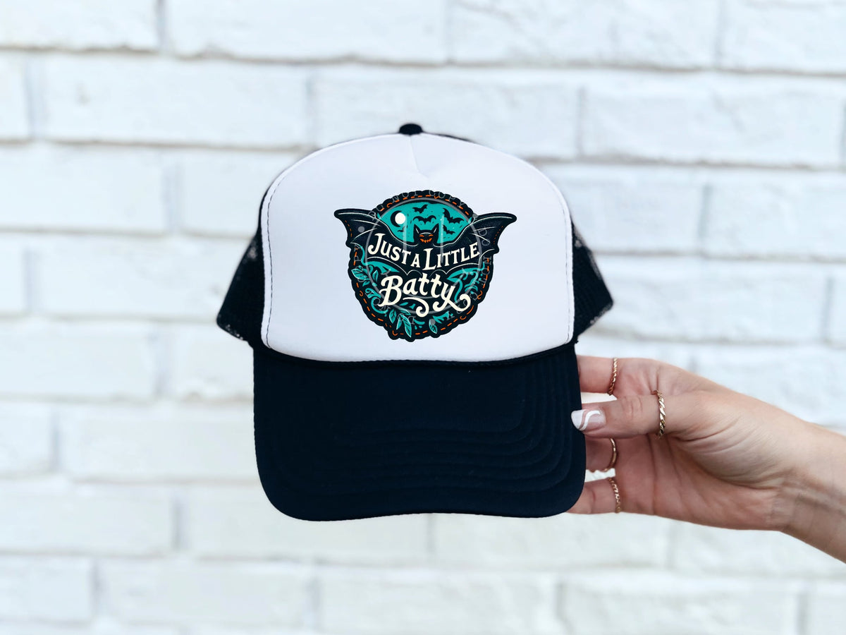 Just a little batty teal 43209 DTF transfer