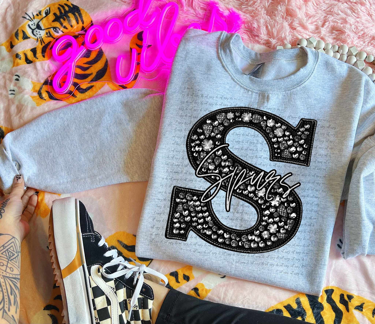 S spurs rhinestone (CITY) 41389 DTF TRANSFER
