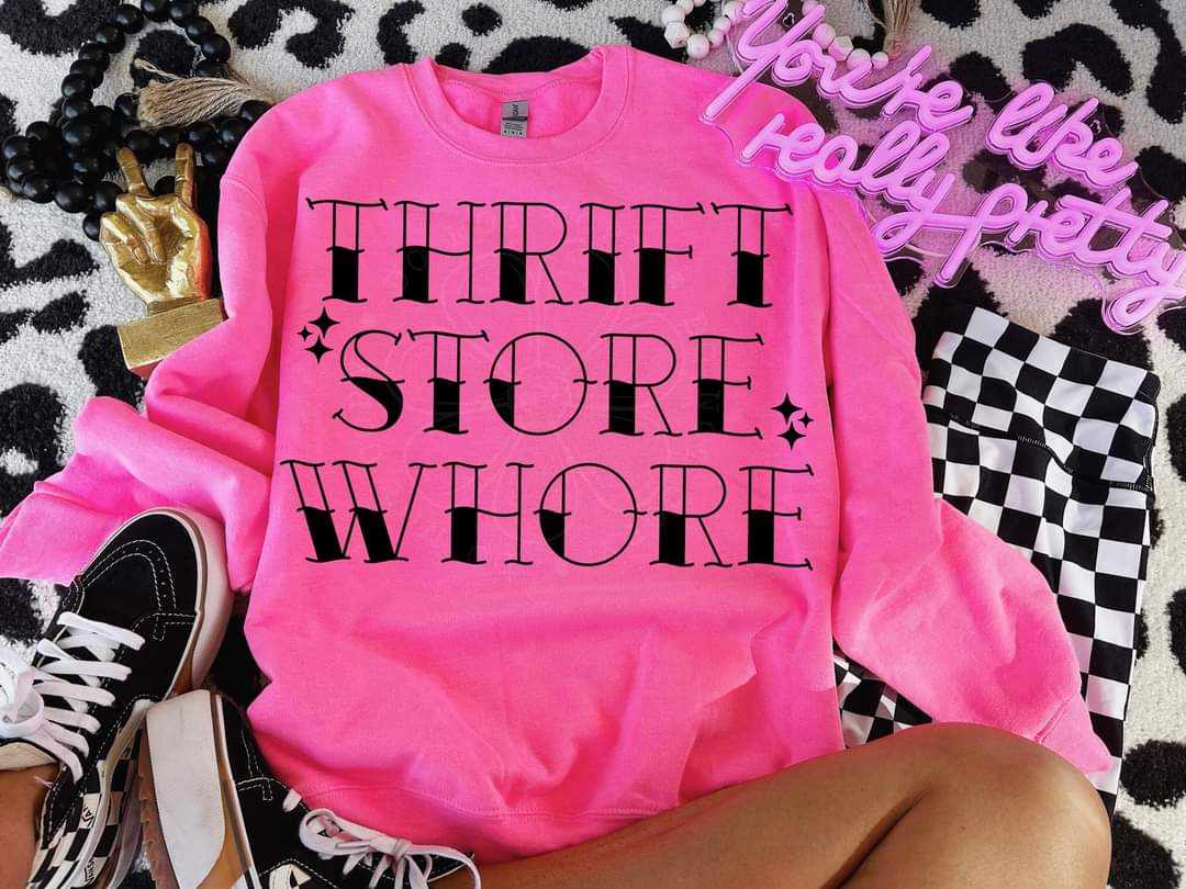 Thrift store whore (LYTTLE) 41165 DTF transfer