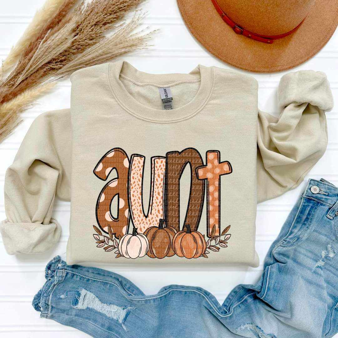 Aunt fall filled 41558 DTF transfer