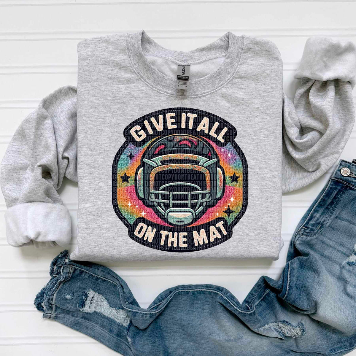 Give it all on the mat 43431 DTF transfer