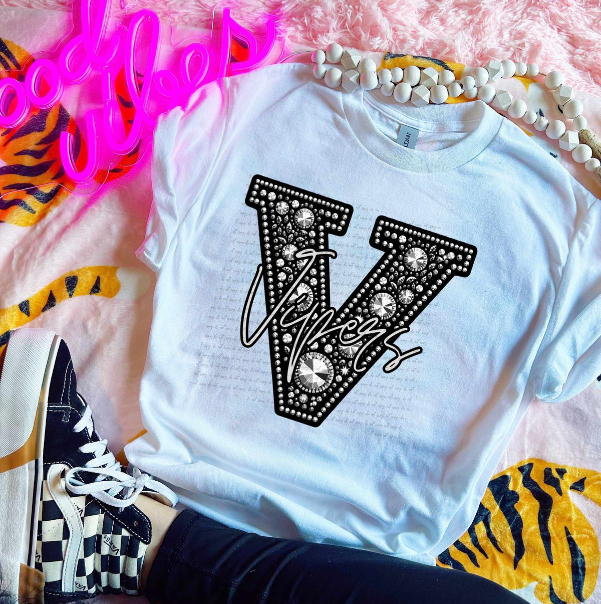 V vipers rhinestone (CITY) 41385 DTF TRANSFER