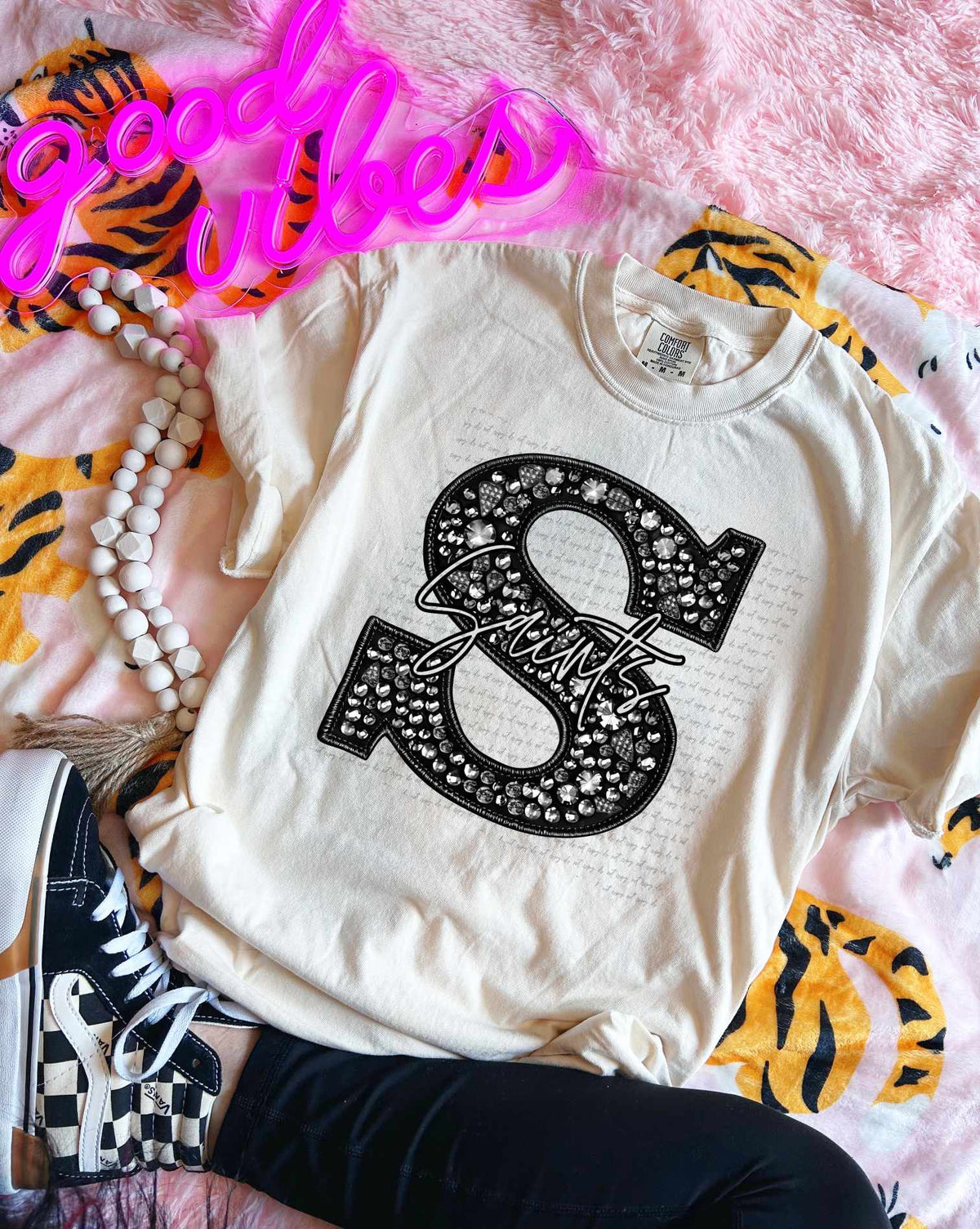 S saints  rhinestone (CITY) 41376 DTF TRANSFER