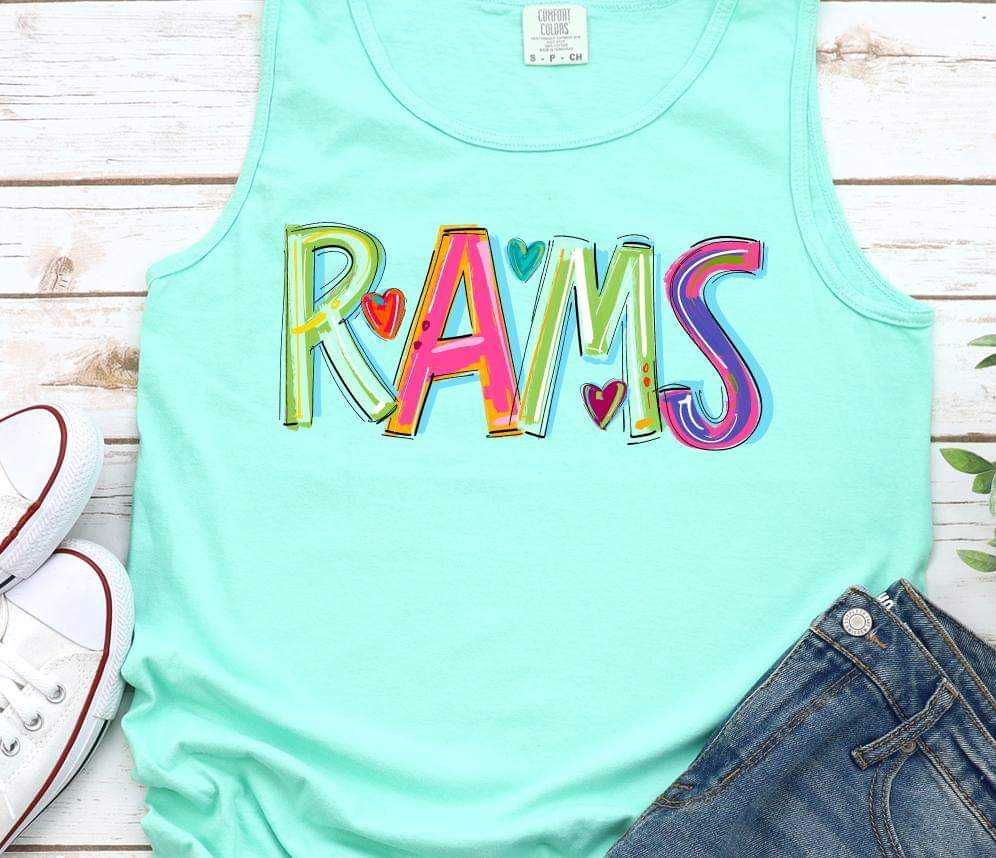 Rams cherry words (S&G) 41245 DTF TRANSFER
