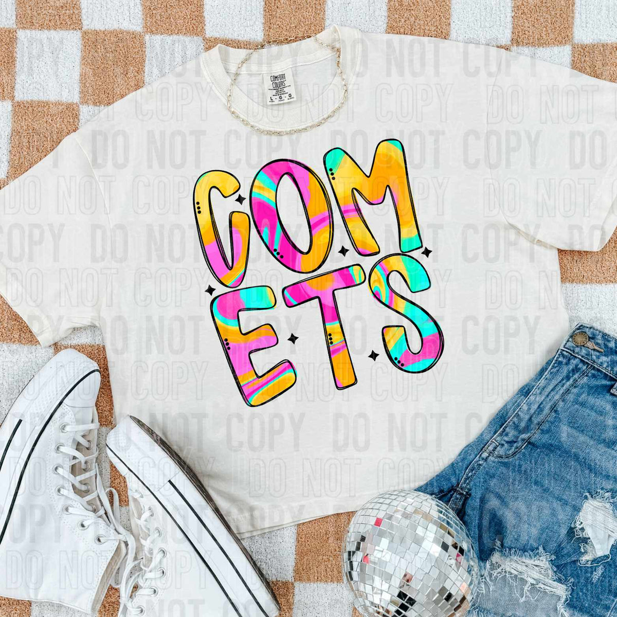 Comets watercolor (SBB) 43041 DTF transfers