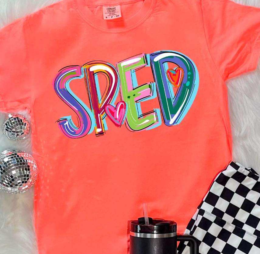 Sped cherry words (S&G) 41216 DTF TRANSFER