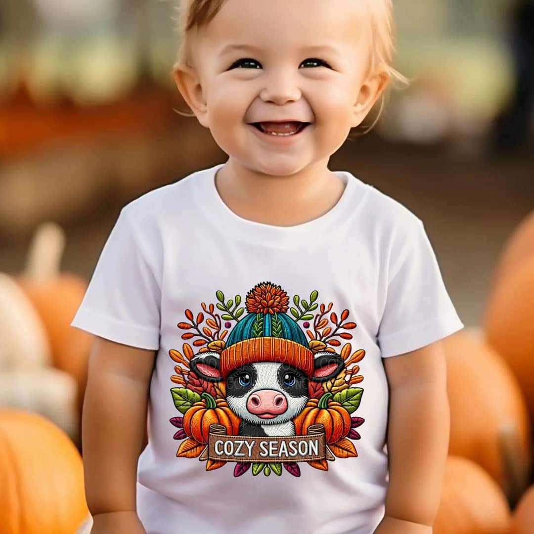 Cozy season cow 41516 DTF transfer