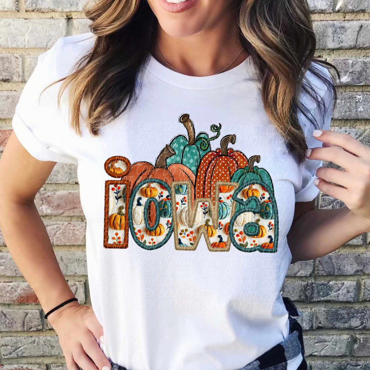Iowa fall filled with pumpkins (CITY) 41552 DTF transfer