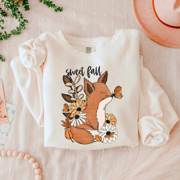 Sweet fall fox 43425 DTF transfer