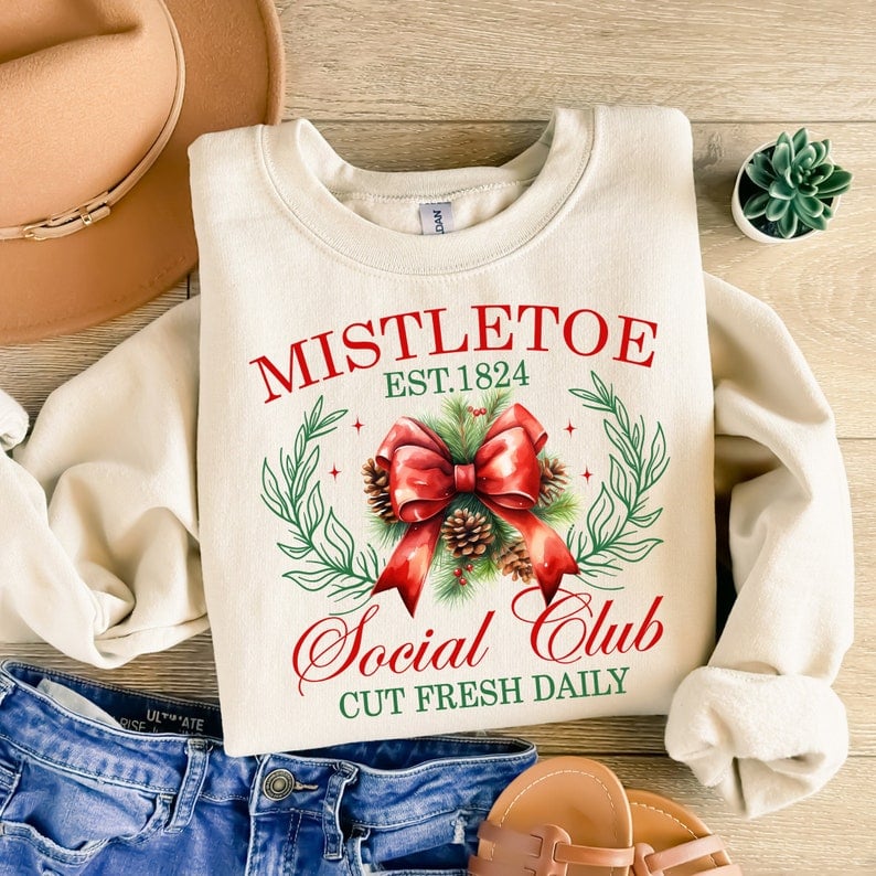 Mistletoe social club 41933 DTF transfer
