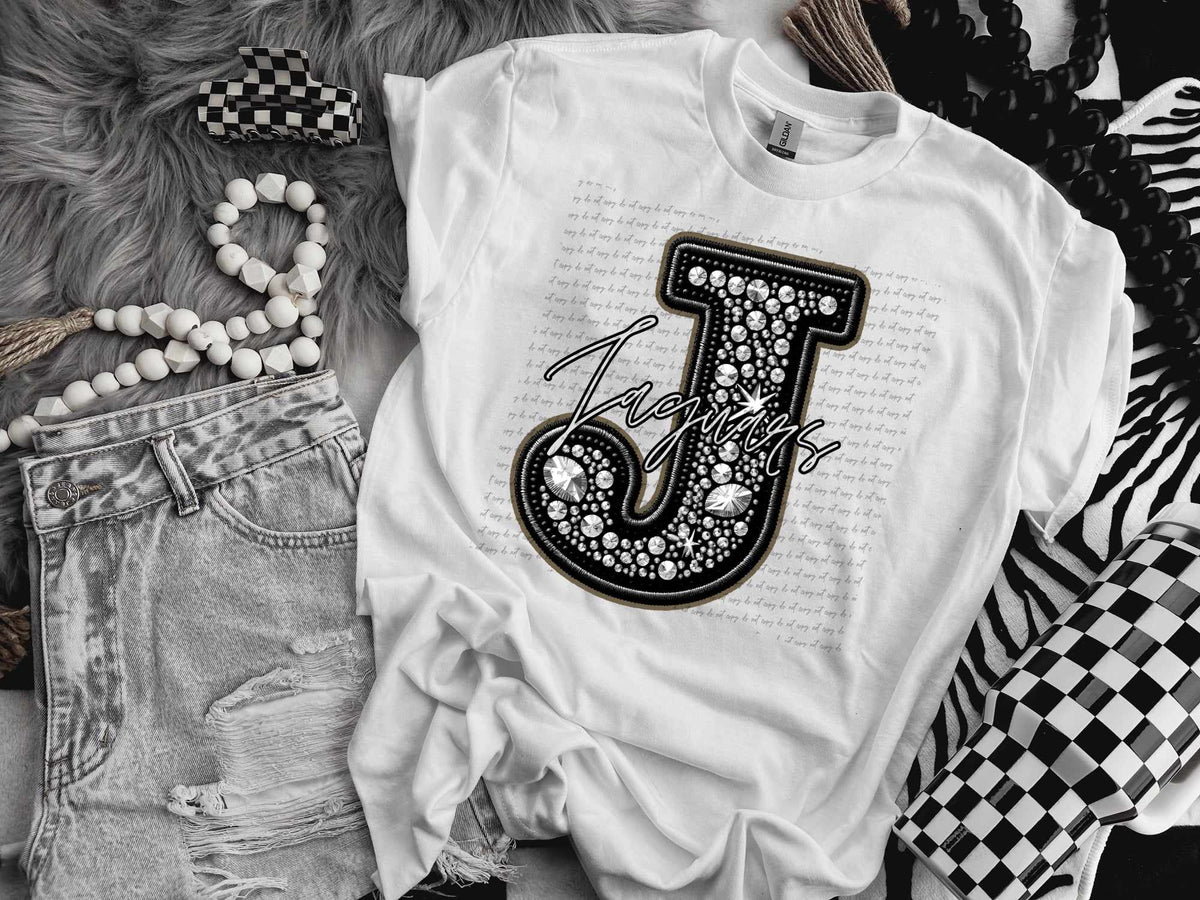 J jaguars rhinestone (CITY) 41446 DTF TRANSFER