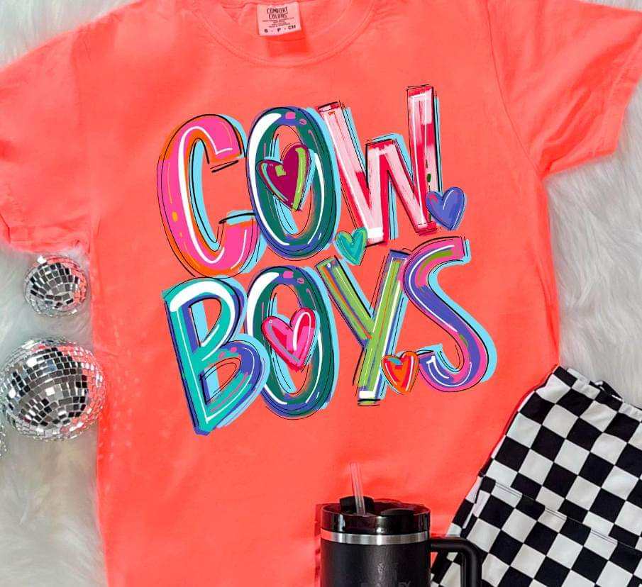 Cowboys cherry font 41699 DTF transfer