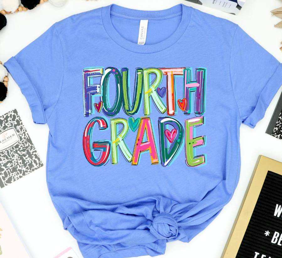 Fourth grade cherry words (S&G) 41203 DTF TRANSFER