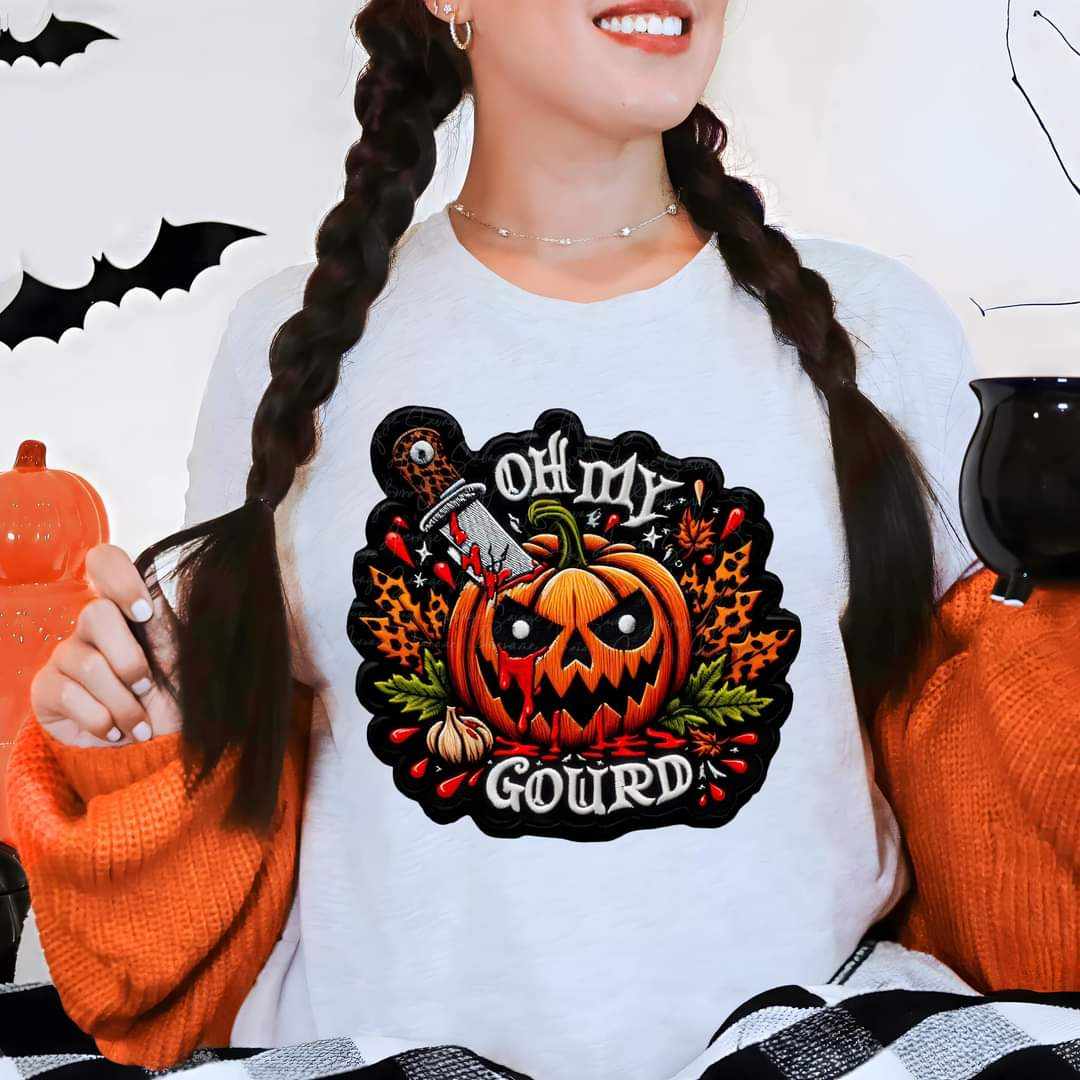 Oh my gourd knife in pumpkin exclusive 41729 DTF transfer