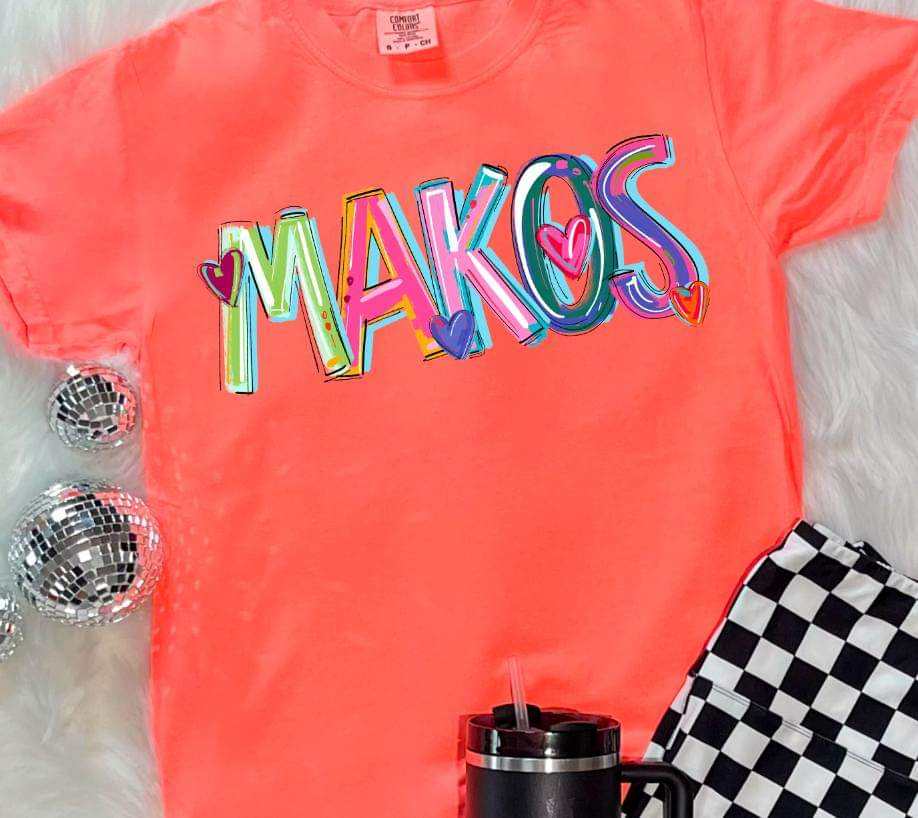 Makos cherry font 41700 DTF transfer
