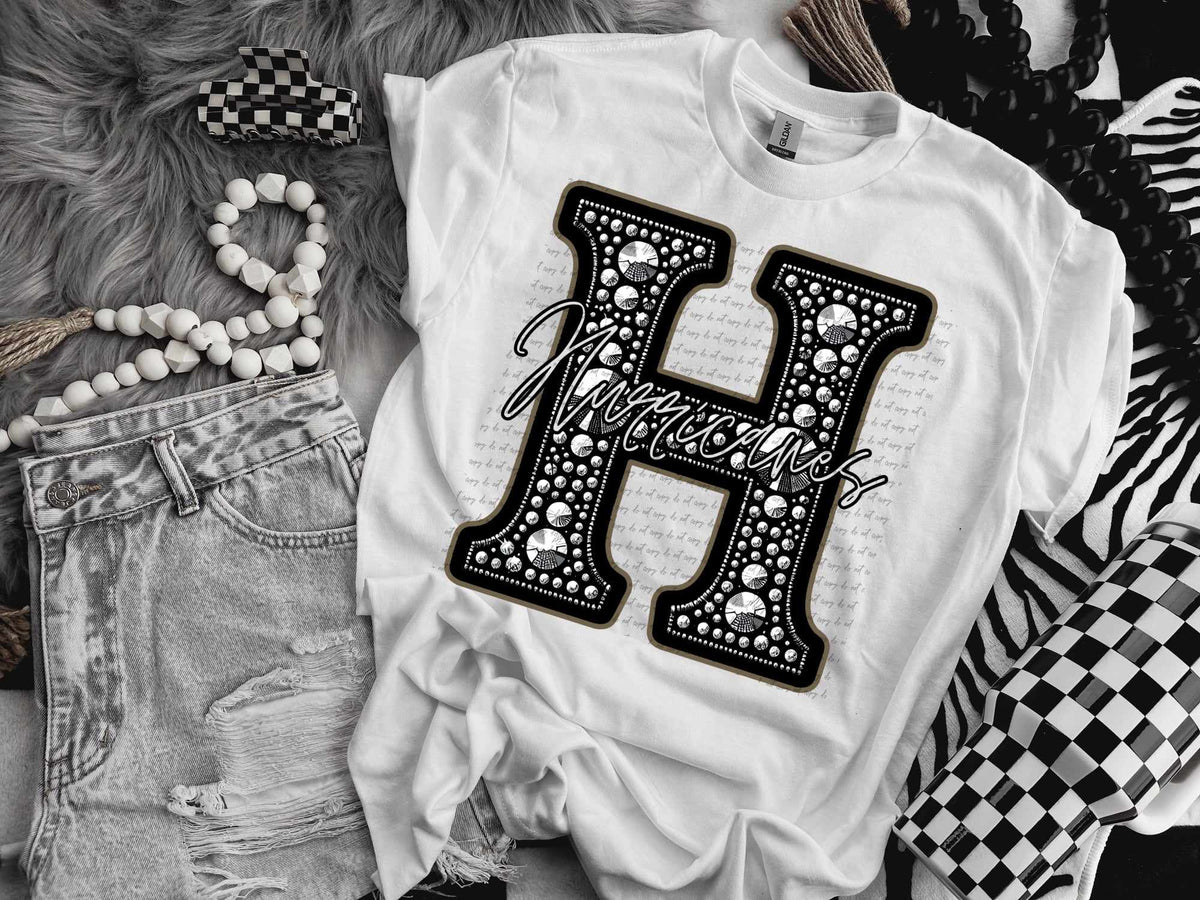 H hutticanes rhinestone (CITY) 41410 DTF TRANSFER