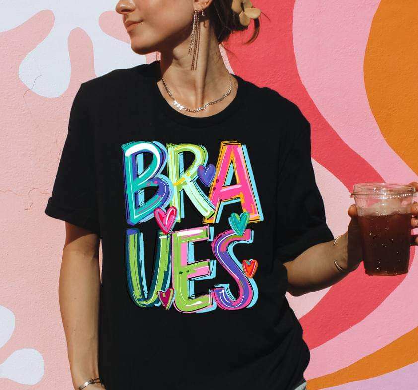 Braves cherry font 41693 DTF transfer
