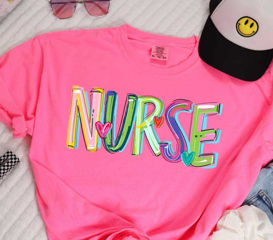 nurse cherry words (S&G) 41263 DTF TRANSFER