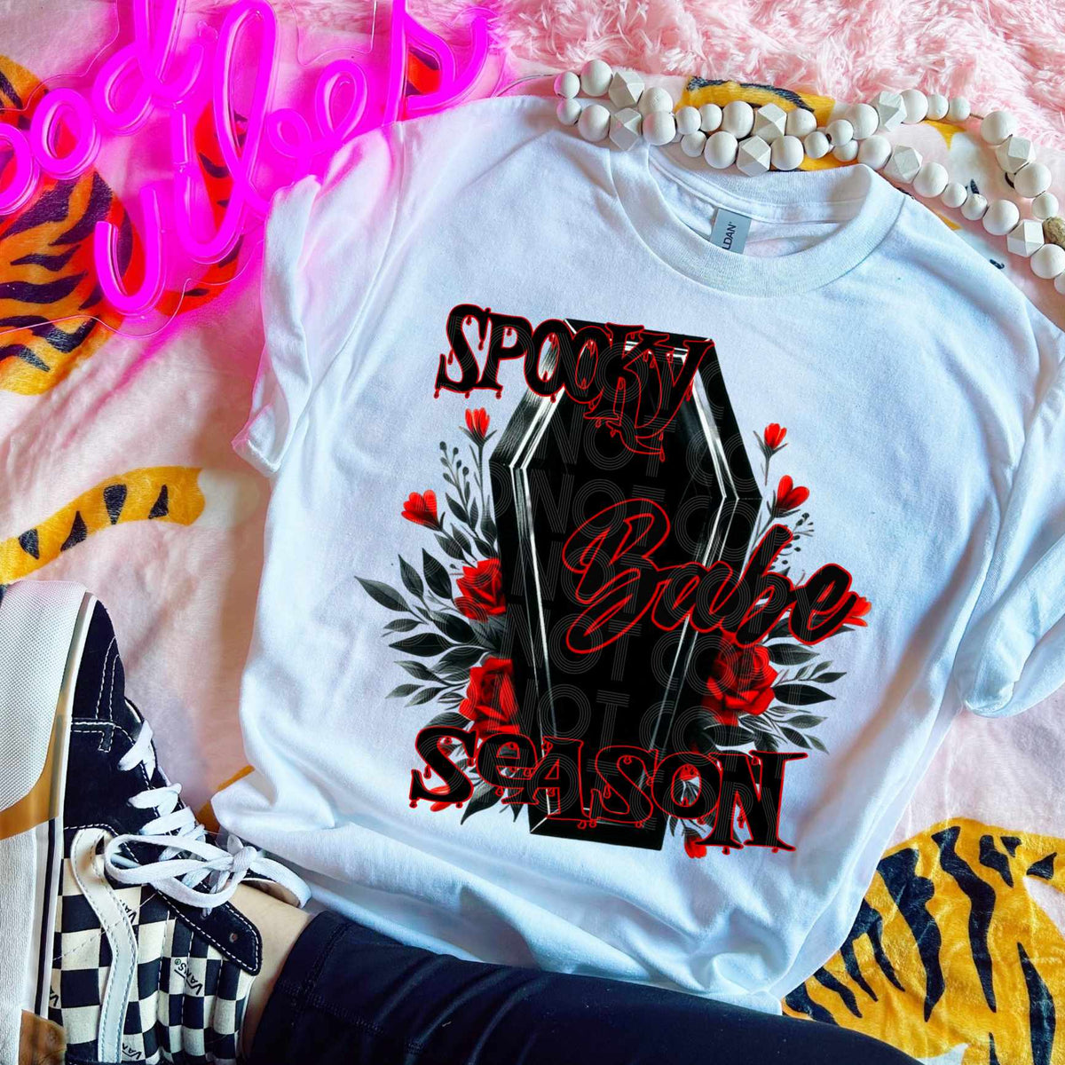 Spooky babe season casket (DD) 39929 DTF Transfer