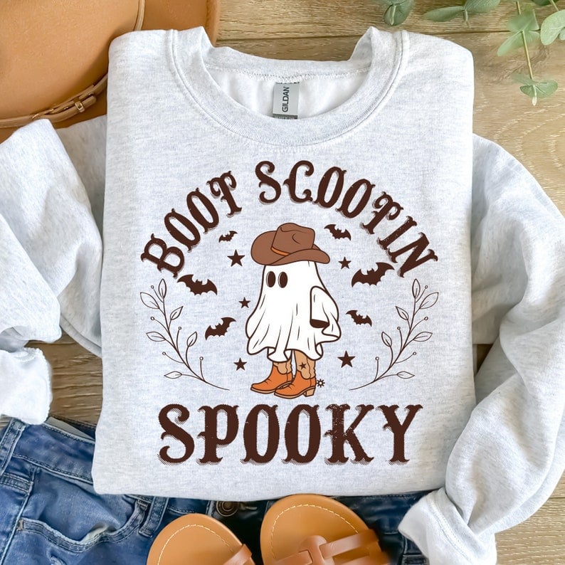 Boot scootin spooky cowboy ghost  41911 DTF transfer
