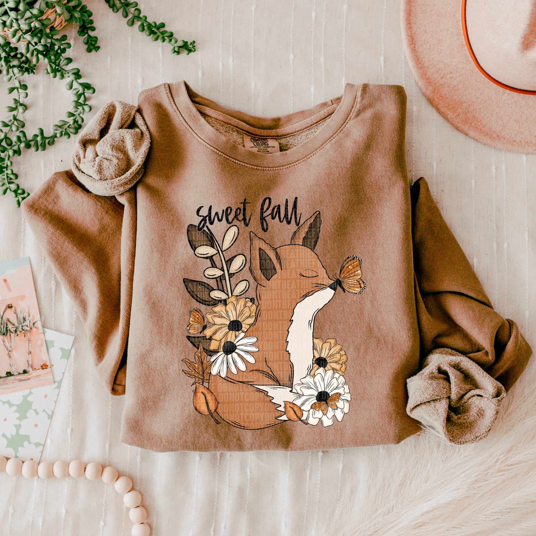Sweet fall fox 43425 DTF transfer – Mud & Grace Transfers
