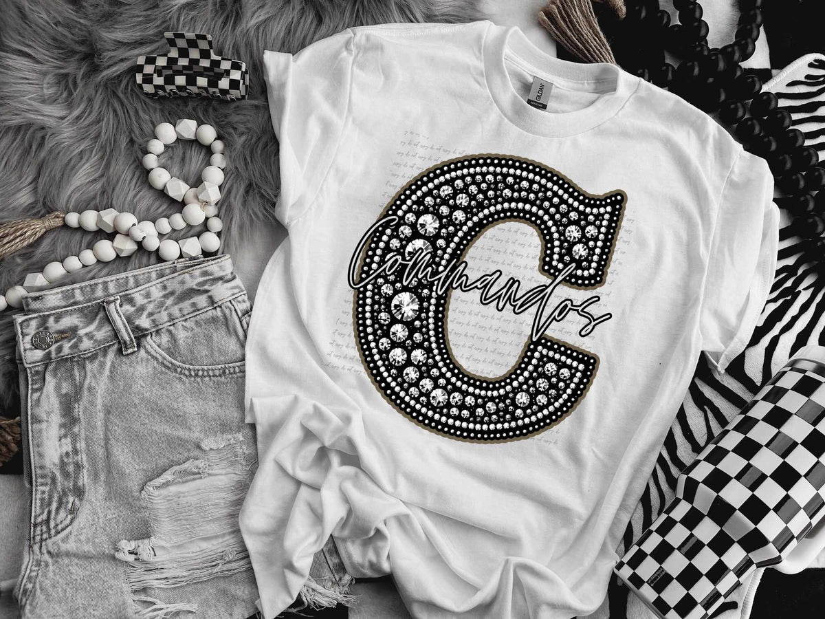 C commandos rhinestone (CITY) 41447 DTF TRANSFER