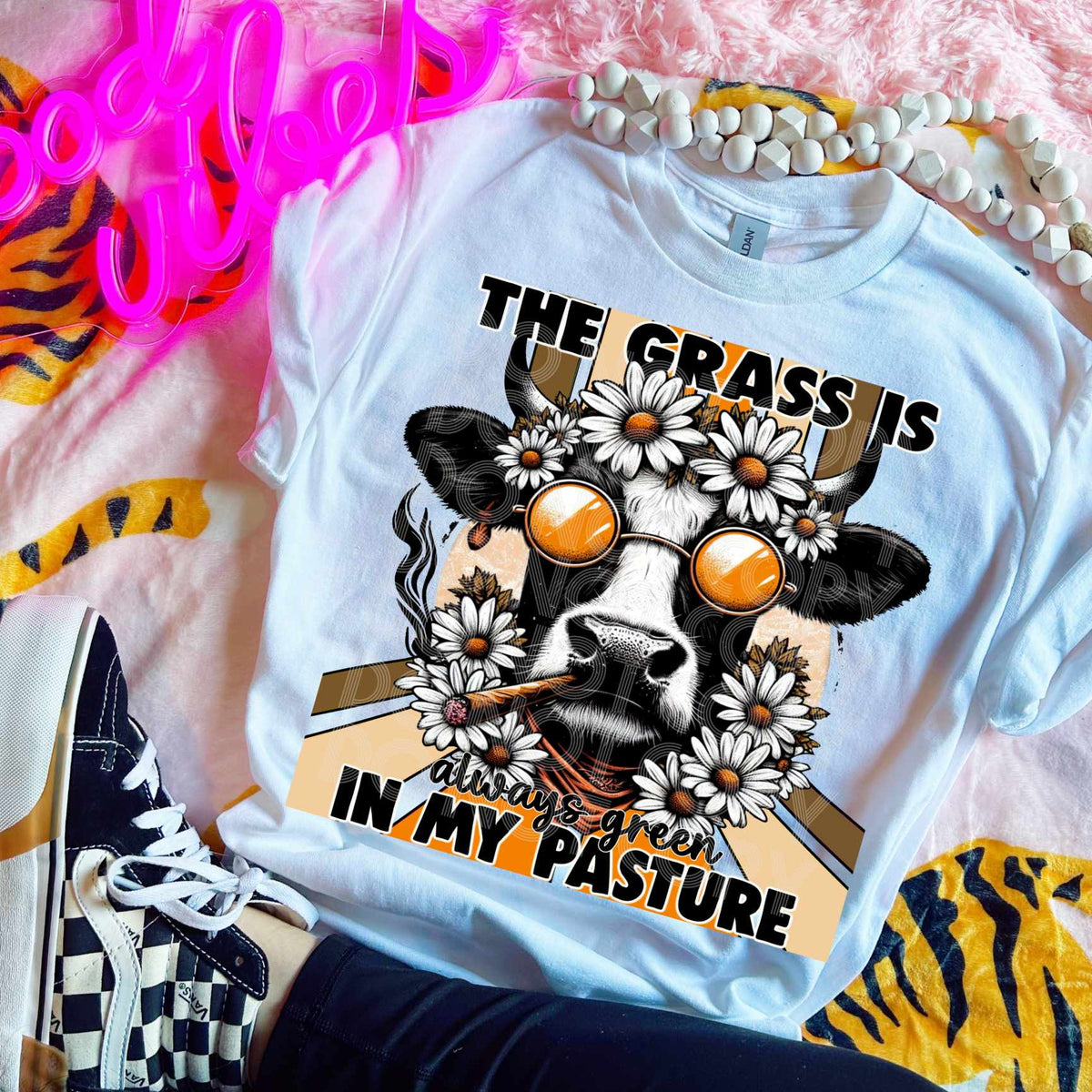 The grass is always green in my pasture (DD) 39931 DTF Transfer