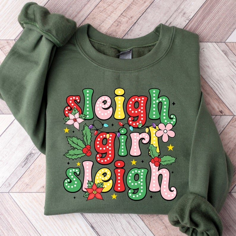 Sleigh girl sleigh colorful 43007 DTF transfers