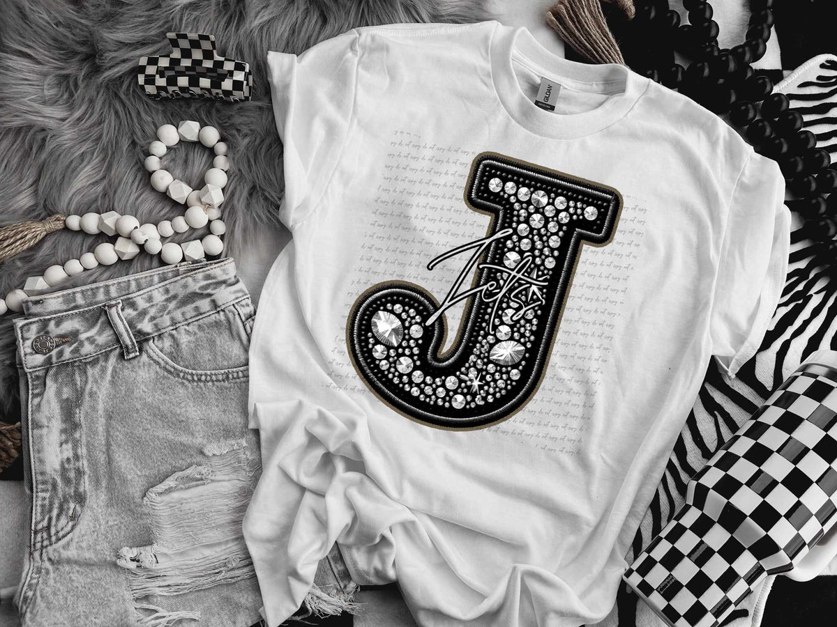 J jets rhinestone (CITY) 41443 DTF TRANSFER