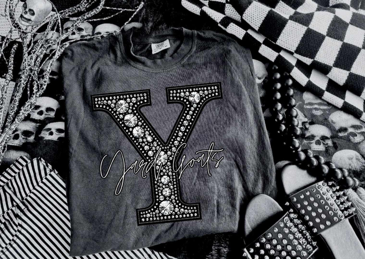 Y yard goats rhinestone (CITY) 41381 DTF TRANSFER