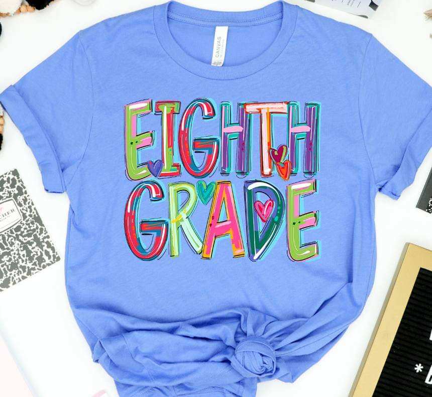 Eighth grade cherry words (S&G) 41207 DTF TRANSFER
