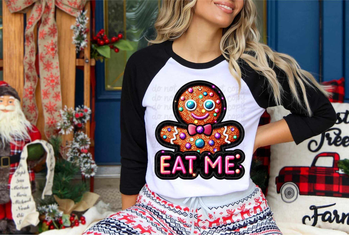 Eat me gingerbread man exclusive 41525 DTF transfer