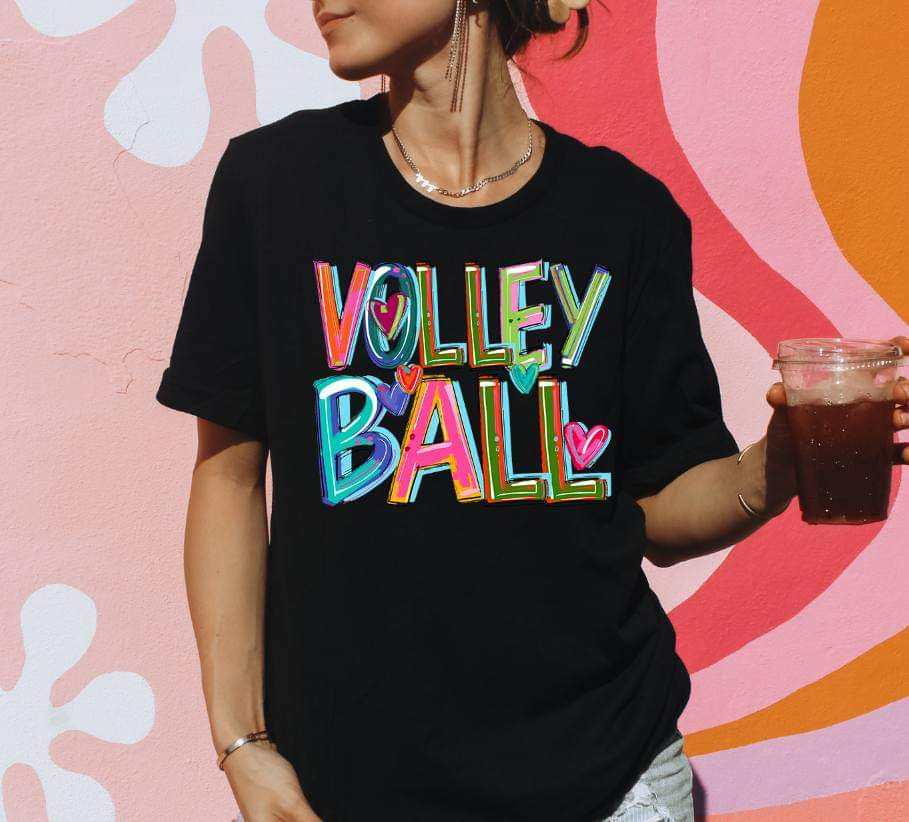 Volleyball cherry font 41713 DTF transfer