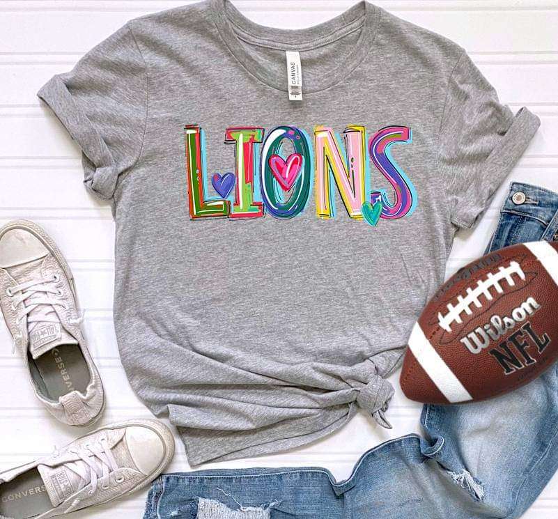 Lions cherry words (S&G) 41246 DTF TRANSFER