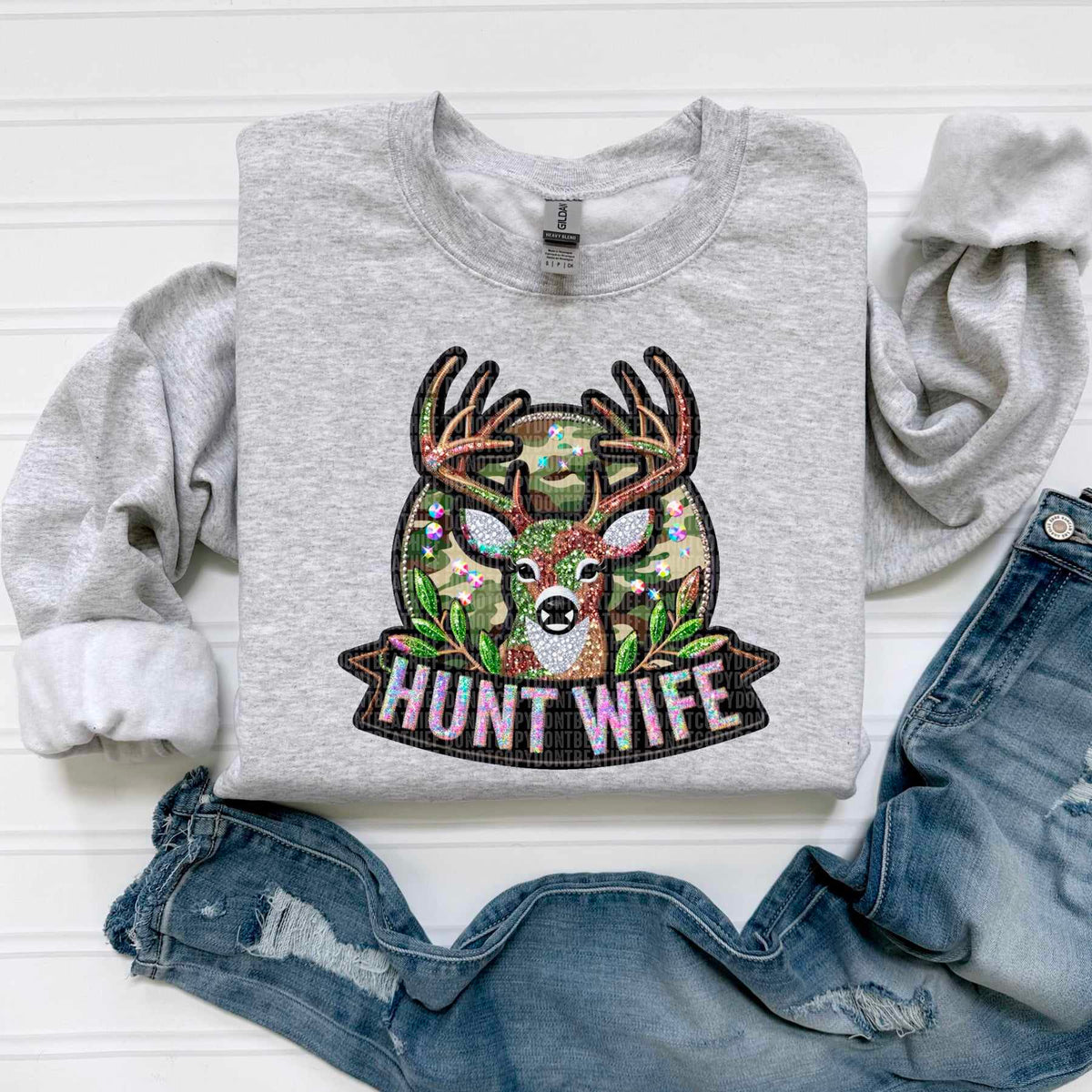 Hunt wife deer 43430 DTF transfer